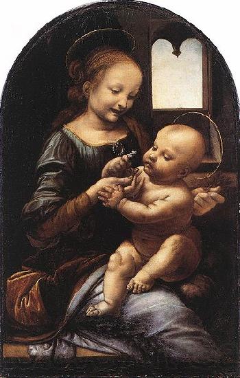 LEONARDO da Vinci Benois Madonna Germany oil painting art